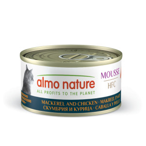 Almo Nature HFC Mousse Makrele mit Huhn Katzen-Nassfutter (70 g) 24 x 70 g von Almo Nature