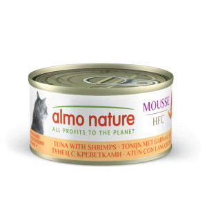 Almo Nature HFC Mousse Thunfisch mit Garnelen Katzen-Nassfutter (70 g) 24 x 70 g von Almo Nature