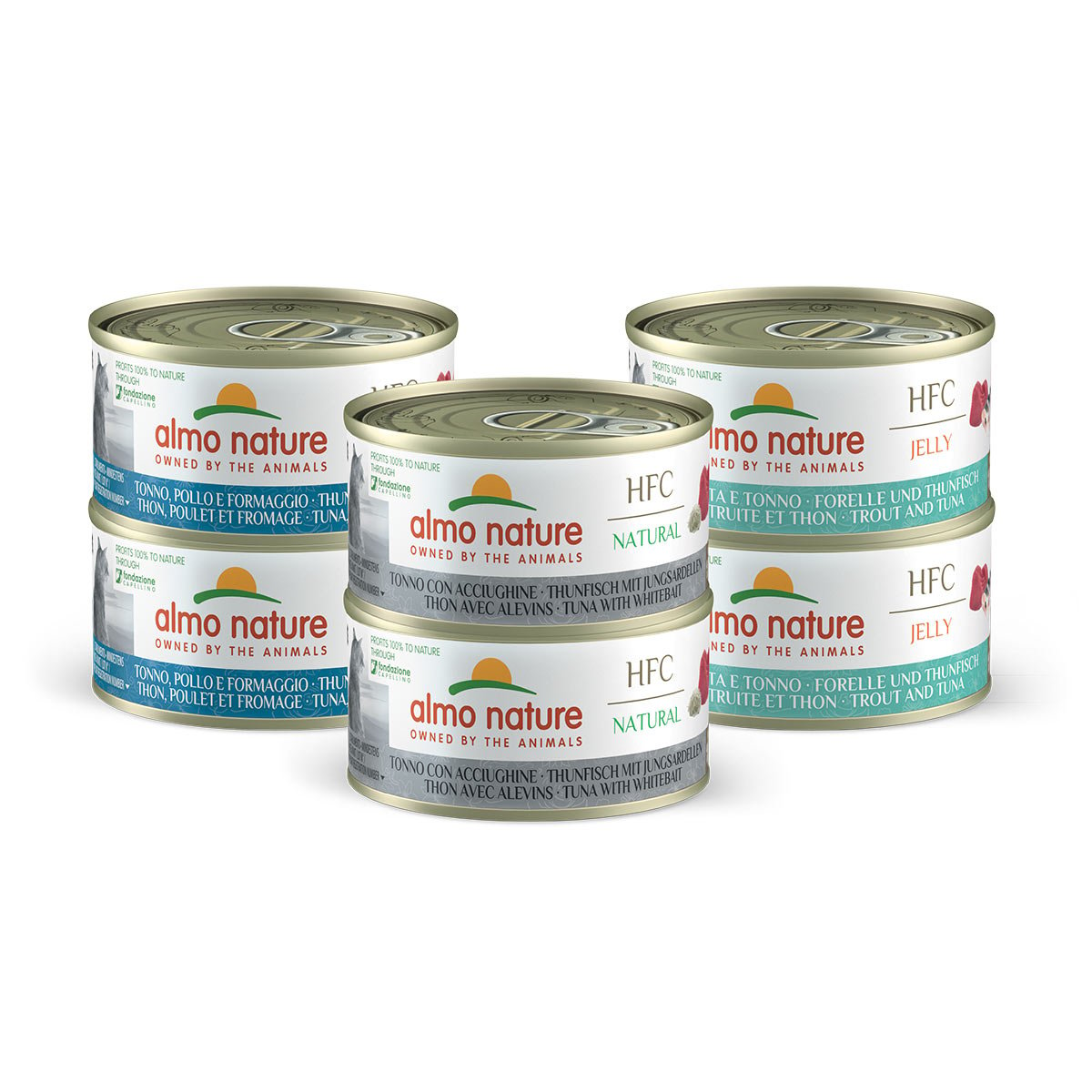 Almo Nature HFC Multipack versch. Sorten Thunfisch 6x70g von Almo Nature