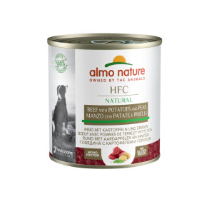 Almo Nature HFC Natural Rind mit Kartoffel und Erbsen Hunde-Nassfutter (290 g) 12 x 290 g von Almo Nature