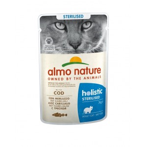 Almo Nature Sterilised mit Kabeljau Katzen-Nassfutter (70 g) 30 x 70 g von Almo Nature