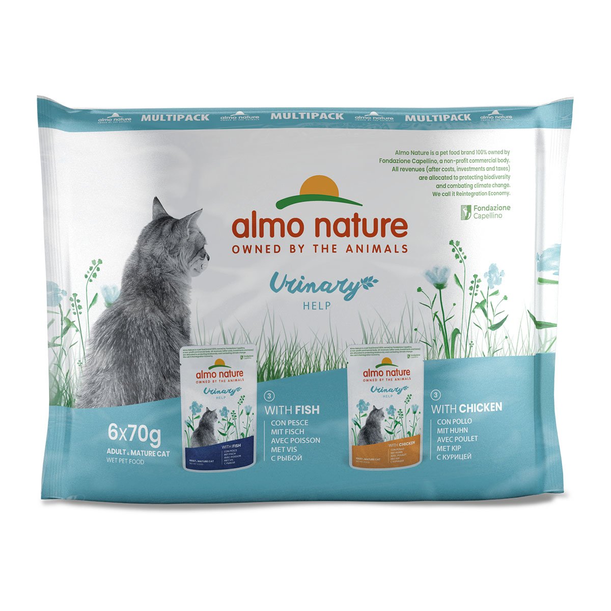 Almo Nature Holistic Urinary Help Multipack mit Fisch&Huhn 2x6x70g von Almo Nature