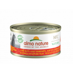 Almo Nature HFC Natural Huhn mit Garnelen Katzen-Nassfutter (70 g) 12 x 70 g von Almo Nature