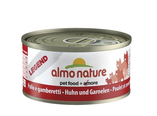 Almo Nature Huhn & Garnelen 70g Katzenfutter, 24er Pack von almo nature