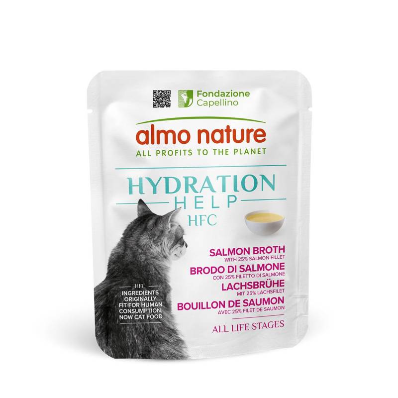 Almo Nature Hydration Help Brühe Lachs Filet 24x50g von Almo Nature