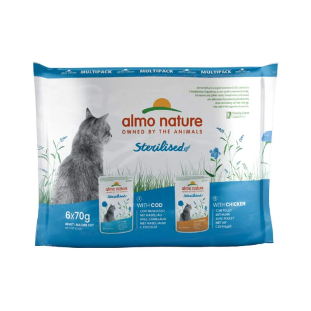 Almo Nature Sterilised - Frischebeutel - Kabeljau und Huhn Almo Nature Sterilised - Frischebeutel - Kabeljau und Huhn von Almo Nature
