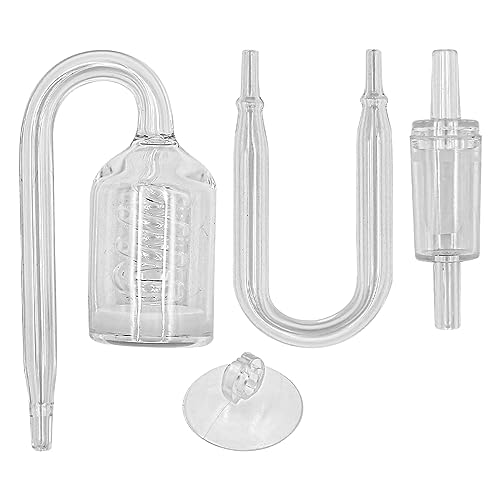 Alnicov CO2-Diffusor, Glas-Refiner, spiralförmiger CO2-Diffusor mit Absperrventil für Aquarien von Alnicov