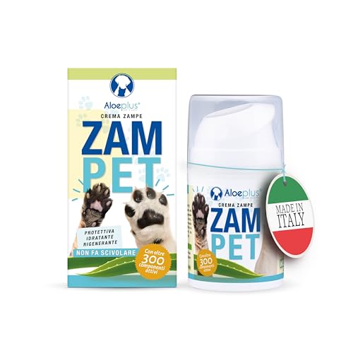 Aloeplus Zampet Fingercreme für Hunde und Katzen, Balsam für Hundepfoten, 100 % natürlich, spendet Feuchtigkeit, schützt Regeneration, gegen Reizungen und Trockenheit, mit Aloe Arborescens, Sheabutter von Aloeplus