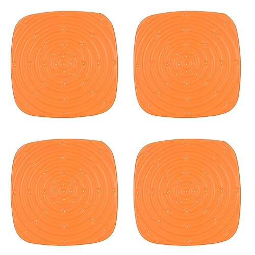 4 Stück Hühner-Nistunterlage, Waschbare Nistkasten-Unterlage, Wiederverwendbare Bettwäsche-Matte, Hühner-Einstreu-Box-Einlagen (Orange) von Alomejor