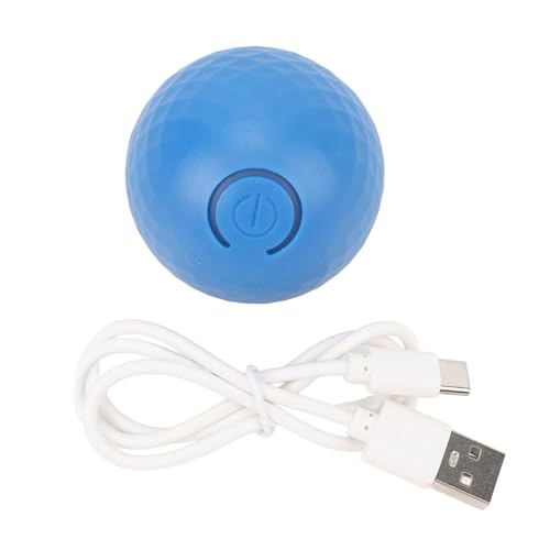 Alomejor Rollbarer Hundeball mit LED-Licht für Kleine, Mittelgroße und Große Hunde mit Bewegungssensor, Sichere PC-TPU-Materialien, Langanhaltender Spaß (Blue) von Alomejor