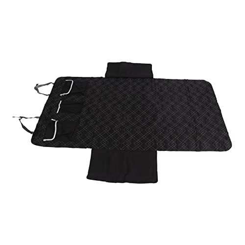 Hunde-Laufstall-Abdeckung, Hundehütten-Matten-Abdeckung, Outdoor mit Mesh-Oberseite, Polyester, Rutschfester Sonnenschutz für Autos, LKWs, SUVs von Alomejor