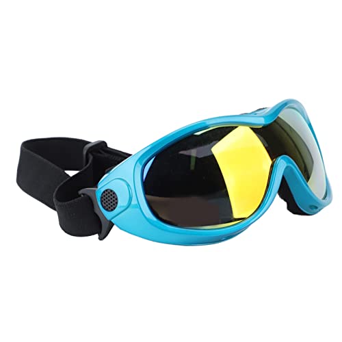Hundesonnenbrille, Wasserdicht, Winddicht, für Haustiere, Hundebrille, UV-Schutz, PC, Haustierbrille, UV-Schutz, Haustierbrille, Sonnenbrille (Blue) von Alomejor