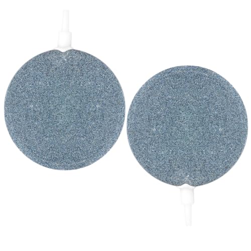 Alrens 2 Pcs Sauerstoffstein für Aquarium 4cm Aquarium luftstein ausströmerstein Airstone sprudelstein Aquarium Blasendiffusor für Aquarien,Aquarium Luftausströmer von Alrens