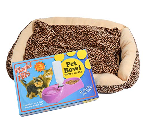 Hunde Set Hundebett flauschig tragbar weich mit Spielzeug und Überraschung für große und kleine Hunde (5er Set - große Hunde) von Alsino