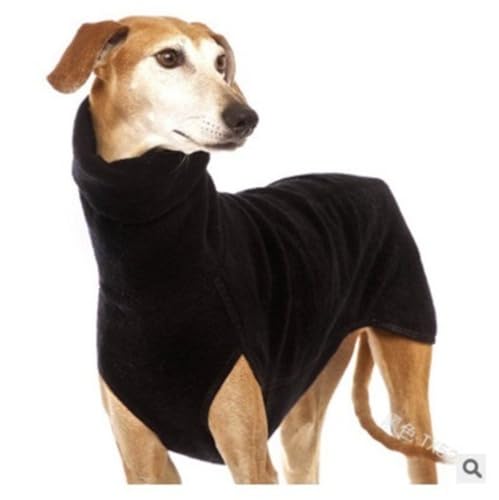 Alulayu Whippet Pullover, Windhund Mantel Aus Fleece für Große Hunde, Rollkragen Hundepullover Fleece-Hemd, Hunde Fleeceweste, Wintermantel für Hunde, Warmes Futter aus Polar Fleece Außenjacke für Hun von Alulayu