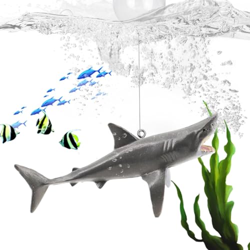 Alwida Floating Shark for Fish Tank – Cute Adjustable Aquarium Fish Shark Decoration – Aquarium Zubehör, Fischtank, Shark Craft für Fischtank, Bühnen-Layout von Alwida