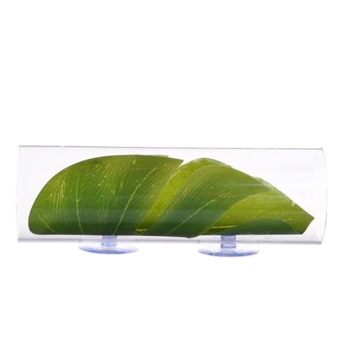 Betta-Versteck – Betta-Fischtunnel | Garnelentunnel, klares Versteck für Fische und Garnelen | Dekorative Fische und Garnelen zum Verstecken von Betta-Aquariendekorationen, transparent, für kleine Fis von Alwida