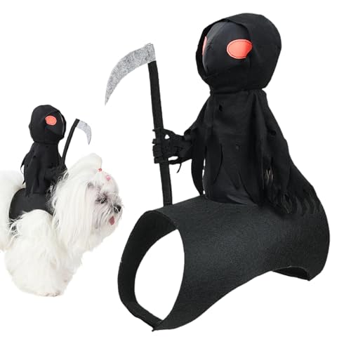 Halloween-Hundekleidung, gruselige Hunde-Halloween-Kostüme, Katzen-Halloween-Humor-Kostüme im Ritter-Design, Hundekleidung, Hundekostüm, Haustier-Kostüm-Outfit, bequem, für Halloween-Haustiere von Alwida