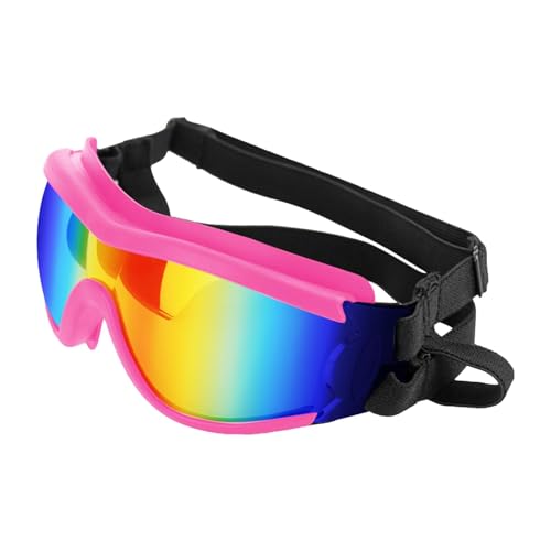 Hundesonnenbrille, UV-Schutz-Hundebrille, Staubdichte Hundebekleidung Und -zubehör, Winddichtes Hundezubehör, Hundebrille Mit Verstellbarem Riemen, Hundebrille Geeignet Für Snow Beach-Motorräder von Alwida