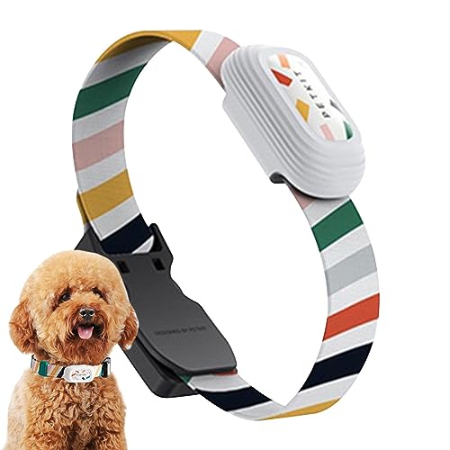 Intelligentes Halsband für Haustiere, Silikon-Hundehalsband mit kabelloser Glocke, 2 x LR44-Batterien, verstellbares Halsband zur Überwachung der Gesundheit von Haustieren, Colli von Alwida