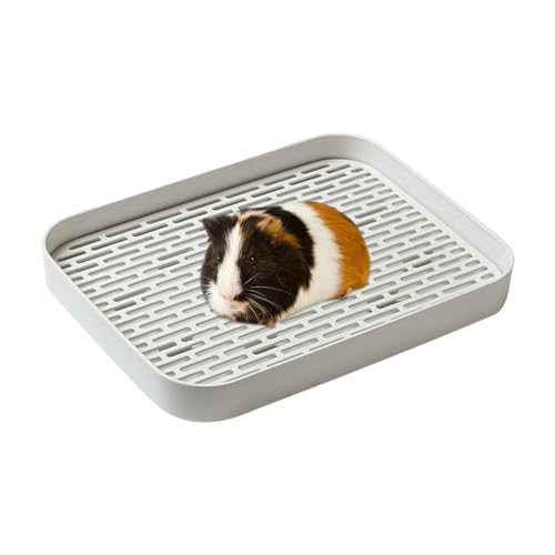 Kaninchentopf, kleine Katzentoilette für Kaninchen - Bunny Toilette Katzentoilette Potty Trainer, Kaninchentoilette Ecktoilette Kaninchenstreu, leicht zu reinigende Toilette für Kleintiere von Alwida