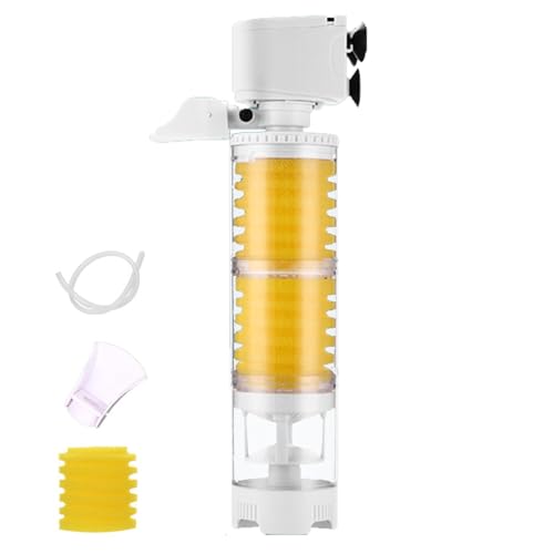 Schwammfilter – Aquarium-Vakuumfilter | Einstellbarer interner Aquariumfilter | Tankfilter Effiziente verbesserte Sauerstoffanreicherung Aquariumfilter, Schwammfilter reinigt Wasser Aquariumfilter von Alwida