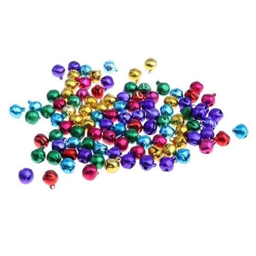 Amagogo 2X 6mm, 8mm, 10mm Bunte Bells Charm Anhänger DIY Craft Party Favors 100 von Amagogo