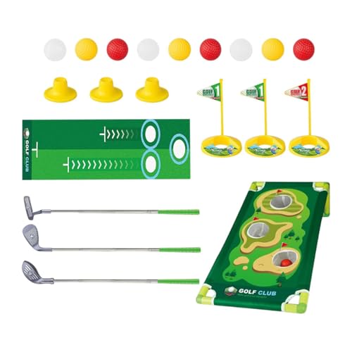 Amagogo Golfschläger-Set für Kinder, Trainingsgolfbälle und Putting-Matte, Golfschläger-Spielset für Jungen und Mädchen im Alter von 3 4 5 6 Jahren von Amagogo