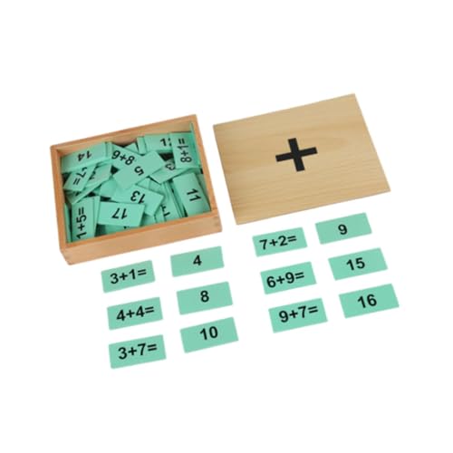 Amagogo Montessori Mathematik Spielzeug Multifunktions Holz Spielzeug Kopfrechnen Box für Vorschule, Zusatz von Amagogo