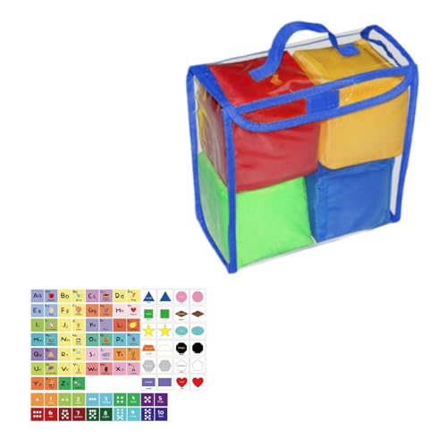 Amagogo Spielwürfel, Taschenwürfel für Kinder, DIY-Bildung, Lehrwürfel für Geschichten, Spielzeug für Kinder, Blau von Amagogo