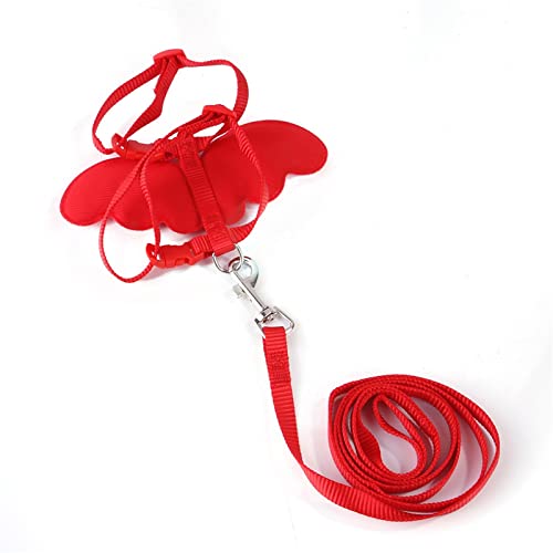 Hunde-Autogeschirr Miniatur Hunderassen Pet Traction Rope Brusthähnchenbrustgurt Seilgurt Traktionsbrustgurt Hundegeschirr Reflektierend Geschirr (Red-B, S) von Amaone