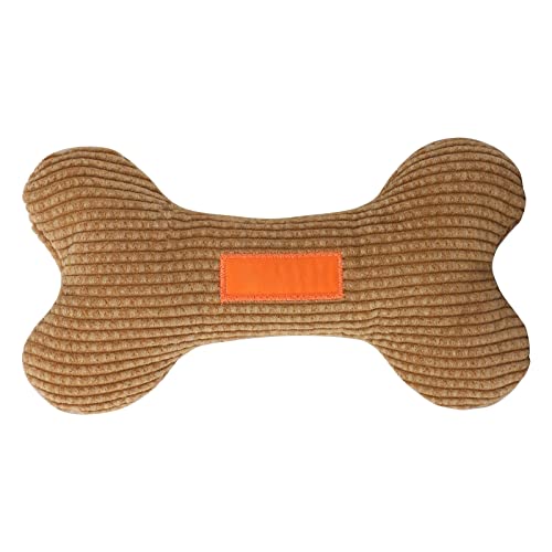 Amaone Hunde Welpen Spielzeug Lustiges Plüschknochen-Hundespielzeug Plüschhund Quietschendes Knochenspielzeug für Hunde Hundespielzeug Kautschuk (C-Yellow, One Size) von Amaone