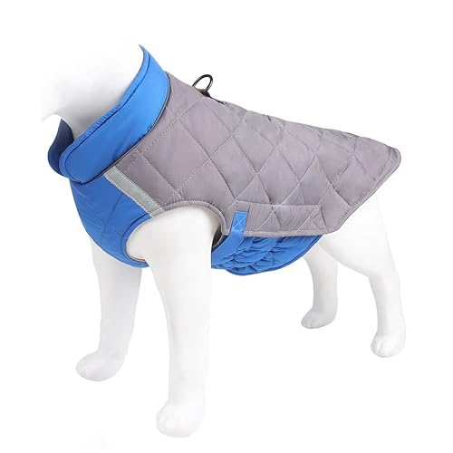 Amaone Hundejacke Französische Bulldogge Hundentuch Heimtiertuch Tier Wintervest HundeModetuch Tarnen Heimtiere Kleidung Hund Warme Jacken (1212DEBKB-Grey, M) von COMOYA