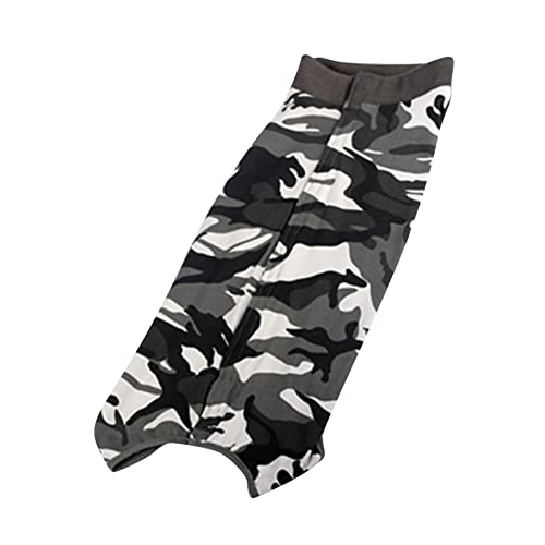 Amaone Hundemantel Luxus Hunde-Erholungsanzug-Einteiler nach Haustieroperation für weibliche männliche Hunde Katzen Chirurgische postoperative kuschelige Weste für Bauchwunden (Camouflage-1, XL) von Amaone