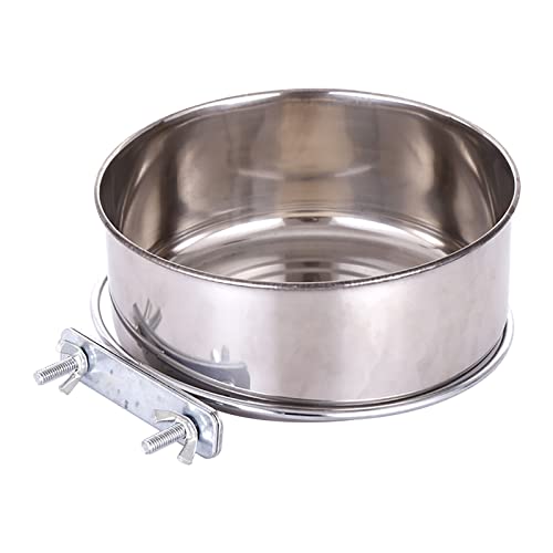 Amaone Olivenholz Salatschüssel 30 cm schüssel Fester Hund Stahl Hund Hund Gewöhnlicher hängender edelstahlkäfig Basin Pet Supplies Salatschüssel Schwarz (D #2, 16×6CM) von Amaone