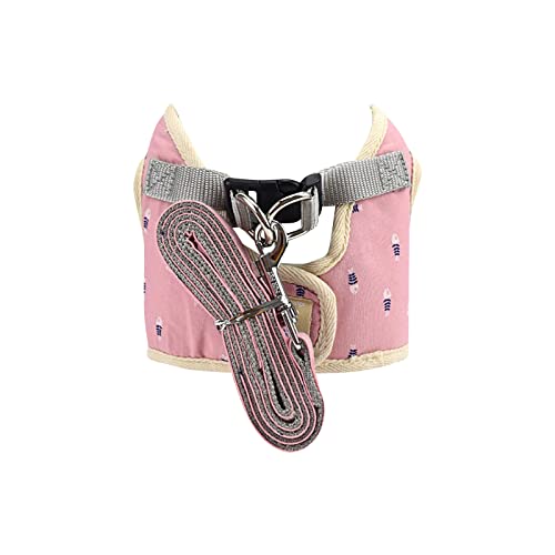 Amaone Sicherheitsgeschirr Hundeanschnallgurt passend Hund Katzenleine Brustgurt Pet Square Brustweste Weste Typ Leine Brustgeschirre für Hunde (Pink #3, L) von Amaone