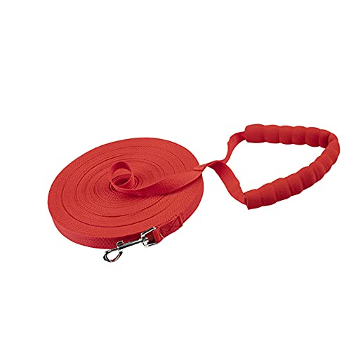 Amaone Sicherheitsgurt für Hunde im Auto Seiltraining Tracking Training Obedience Hundeseil für Heimtierbedarf Brustgeschirr für Kleine und Mittlere (Red-B, One Size) von Amaone