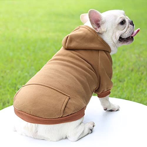 Wasserdichte Hundemantel Winter Warme Jacke Hunde Welpen Pullover Junge Für Kleine Mit Tasche - Warmer Hund Medium Hoodie Herbst Kleidung Winter Fleece Haustierkleidung Hunde Wintermantel Kleine Hunde von Amaone