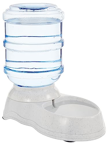 Amazon Basics Futter- und Wasserspender für Haustiere, Tränke, 3.8 L, Größe S, Transparent, Hund, 1 Einheit von Amazon Basics