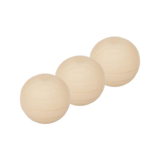 Amazon Basics Leuchtbälle zum Spielen für Hunde, 6.4 cm (3 Stück), Beige von Amazon Basics