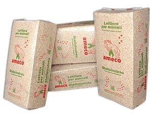 Ameco Boxeneinstreu | Granulat | für Pferde & Kleintiere - Hühner, Meerschweinchen, Kaninchen etc. | absolut staubfrei von Ameco