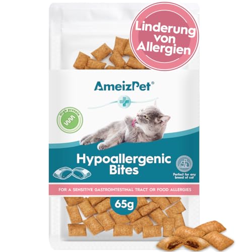 AmeizPet Katzen Leckerlies Hypoallergen für Katze - Hypoallergen Leckerli für Katzen 65 g (2.3 oz) von AmeizPet