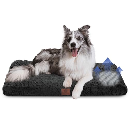 AMERICAN KENNEL CLUB Orthopädische Hundebox-Matte aus Memory-Schaum, Eierkisten-Schaumstoffkissen, waschbarer Bezug, rutschfeste Unterseite, lindert Gelenkschmerzen, atmungsaktiv, langlebig, 36 x 23 von American Kennel Club