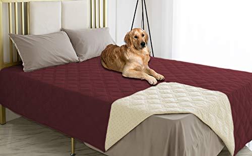 Ameritex Wasserdichter Hundebettbezug Haustierdecke mit rutschfester Rückseite für Möbel, Bett, Couch, Sofa von Ameritex