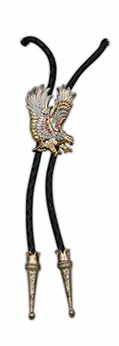 Amesbichler Reitsport Bolo Tie Fliegender Adler Western Cowboy Krawatte Bolotie Westernkrawatte Westernschmuck Halsband Lederband von Amesbichler Reitsport