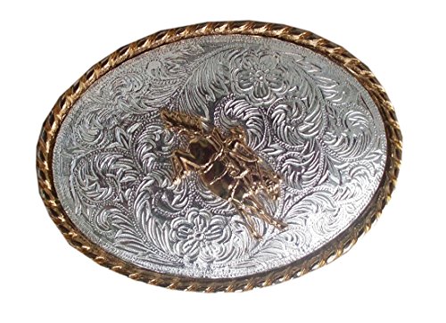 Amesbichler Reitsport Gürtelschnalle Bronco Reiter Wechselgürtel Buckle Western Rodeo Concho Cowboy Gürtel von Amesbichler Reitsport