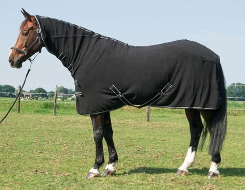 Amesbichler Reitsport Harry`s Horse Fleecedecke Deluxe mit Halsteil schwarz 125 cm von Amesbichler Reitsport