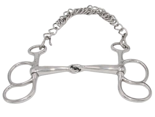 Amesbichler Reitsport Postkandare gebrochen Edelstahl, mit 2 Ringen von Amesbichler Reitsport