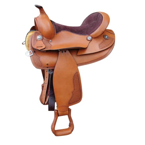 Amesbichler Reitsport Westernsattel Autoflex flexibel, mittelbraun Round Skirts von Amesbichler Reitsport