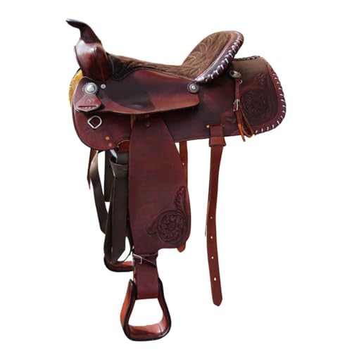 Amesbichler Reitsport Westernsattel Hi-O-Silver II mit Prägung braun 16" von Amesbichler Reitsport